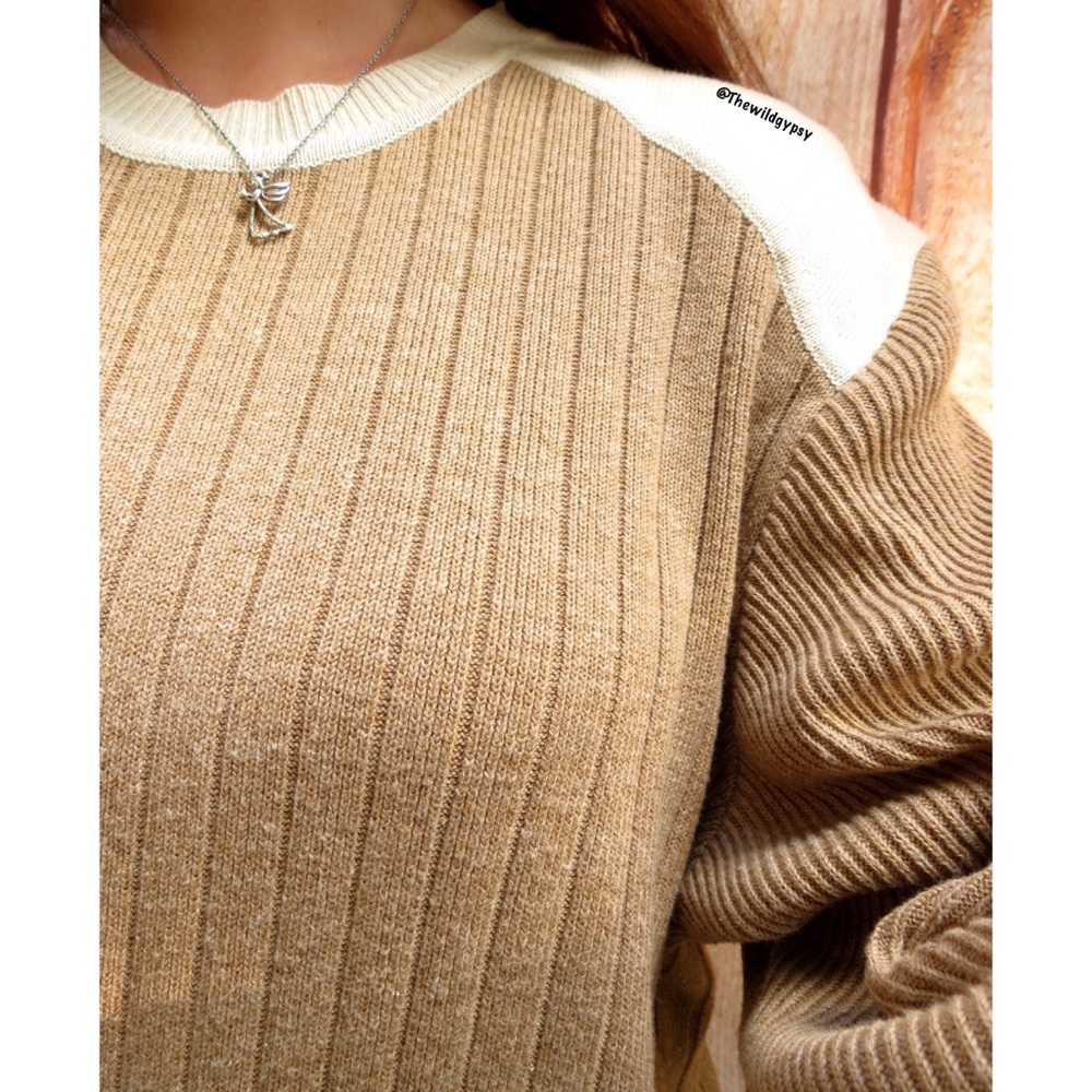 NEW Vintage oversized ribbed knit sweater 🍂 - Picture 4 of 5
